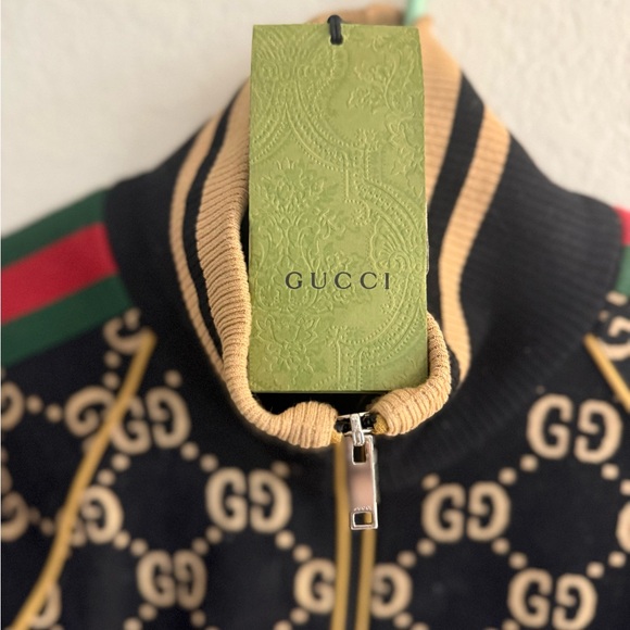 Gucci Black and Gold GG Pattern Jacket - Picture 3 of 3